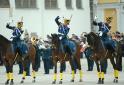 Церемония развода конных и пеших караулов Президентского полка в Кремле 