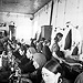 Стахановка швейной фабрики в  городе Фрунзе (ныне – Бишкек) Айнек Айткулова, 1942 год. Автор: К. Вильчинская/Кабар