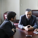 Рабочие переговоры директора «Кабар» Кубанычбека Таабалдиева с иранскими коллегами.